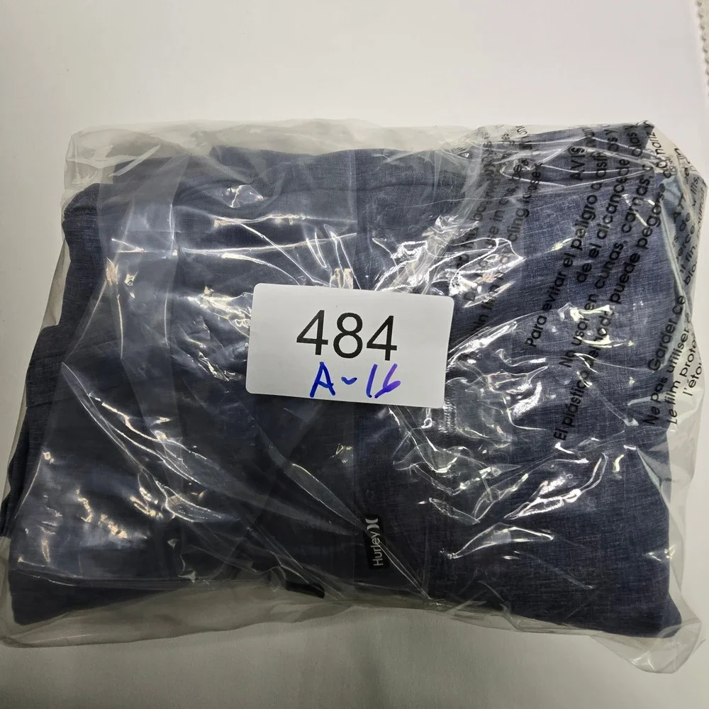 Hurley Phantom Mens Walkshorts Size 36 Blue Grey Heathered Stretch F2341-00
